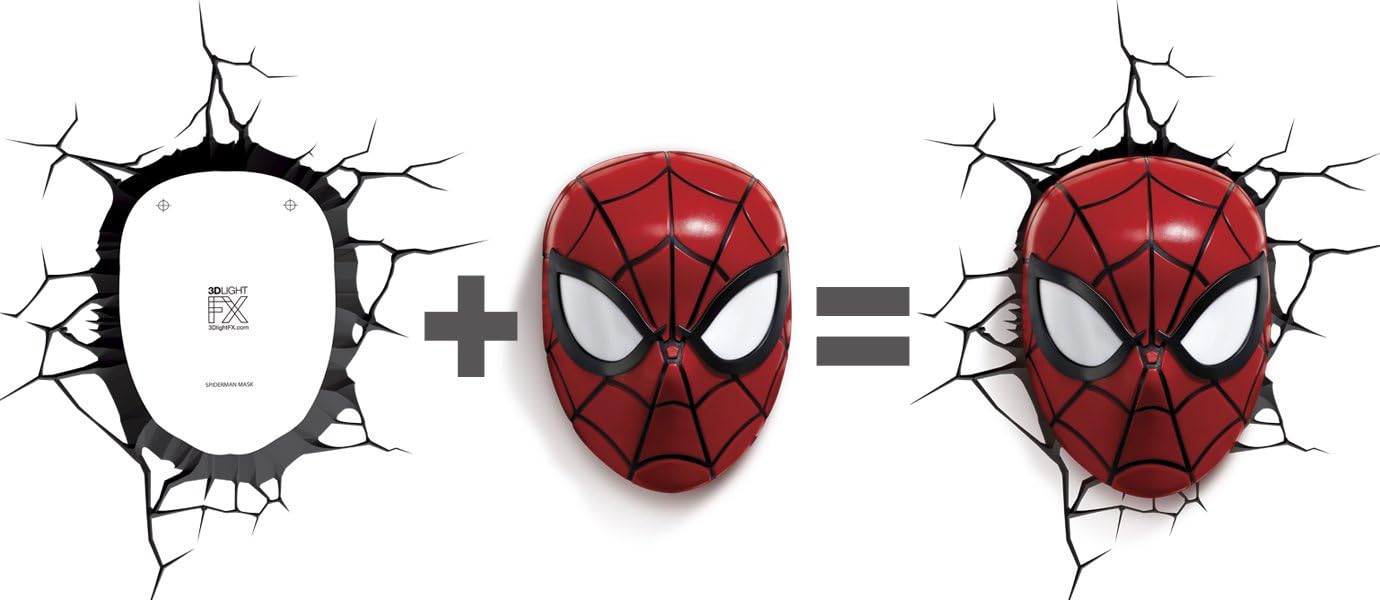 Marvel 3D Wall-Mounted Spiderman Decorative Lighting