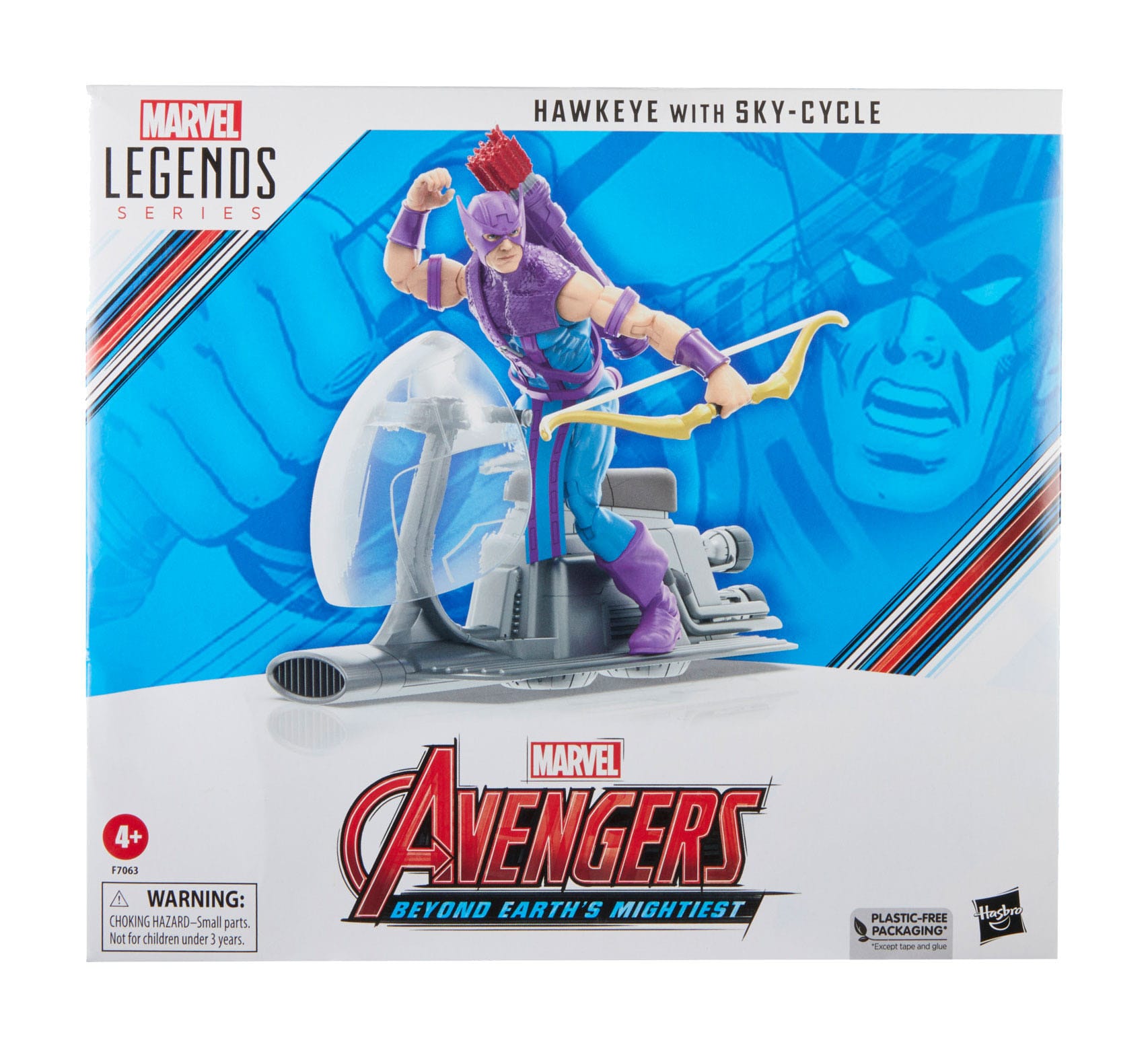 Hasbro's 6 - inch Marvel Legends Series Hawkeye with Sky - Cycle Collectible