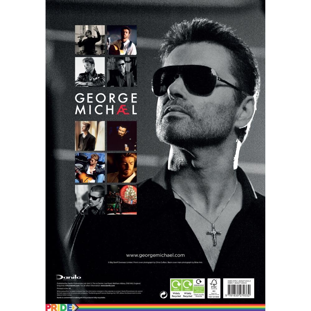 George Michael Themed A3 Wall Calendar for the Year 2025