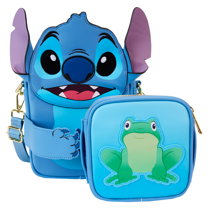 Loungefly Disney Stitch Themed Camping-Style Crossbody Coin-Bag Included Fashion Bag