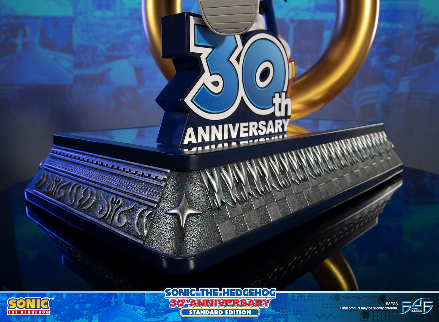First4Figures Collectible Sonic The Hedgehog 30th Anniversary Sonic Statue for Gaming Enthusiasts