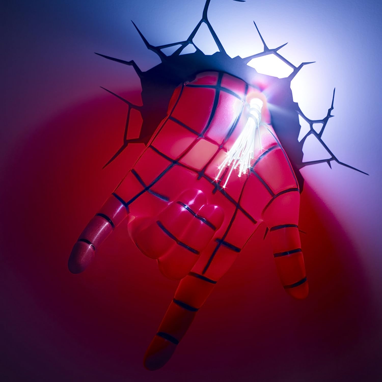 Marvel 3D Wall-Mounted Decorative Lighting with Spiderman's Hand Design