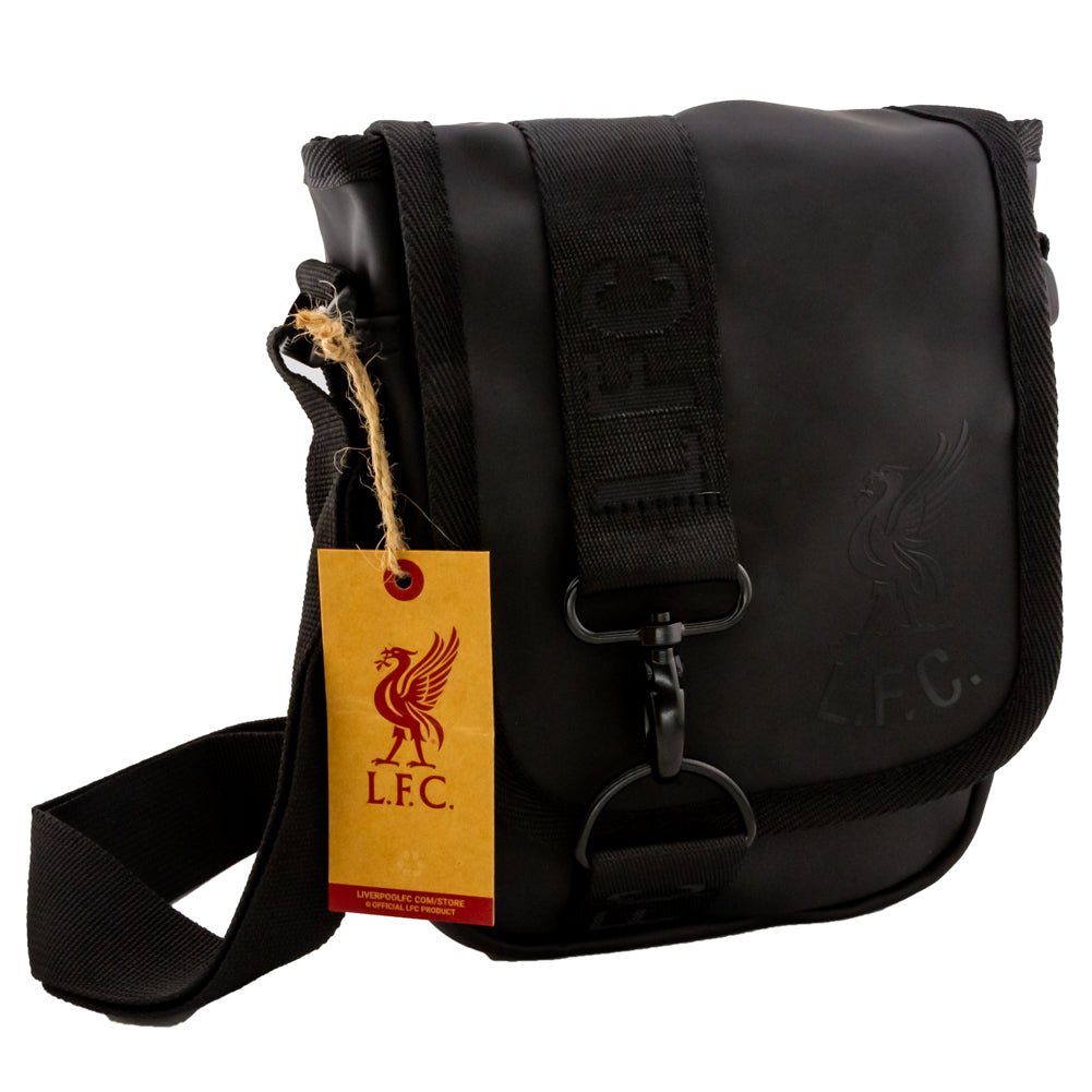 Stylish Liverpool FC Blackout Shoulder Bag with Embossed Insignia