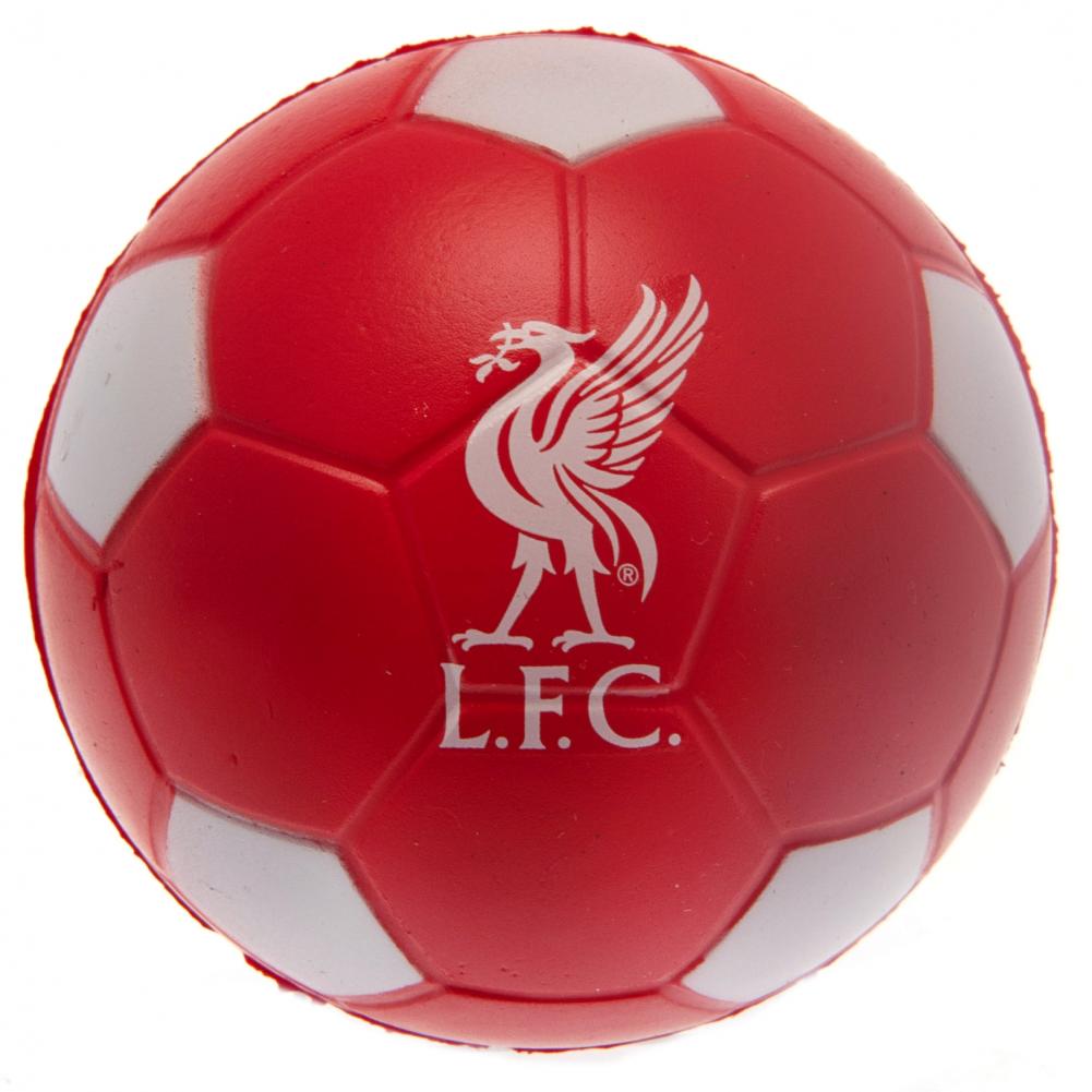 Liverpool FC Classic Red and White Football Design Stress Relief Ball