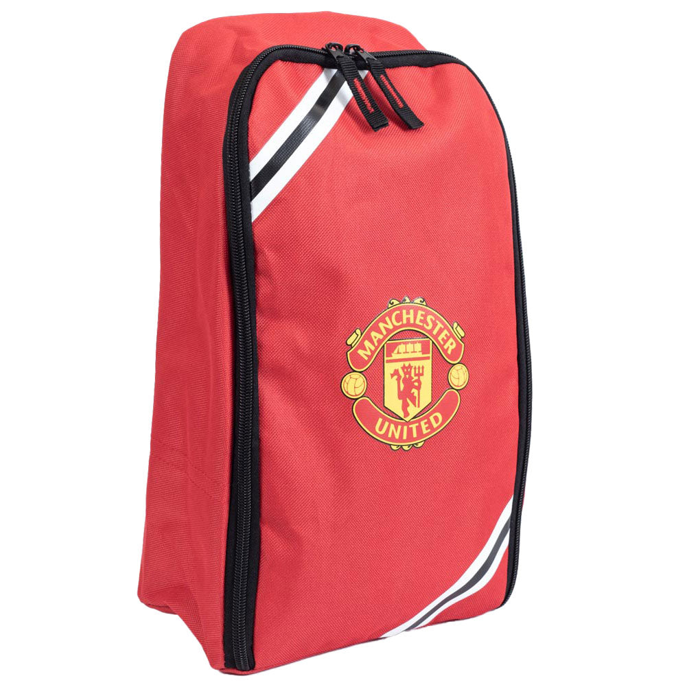 Manchester United Football Boot Bag with Core Stripe Design
