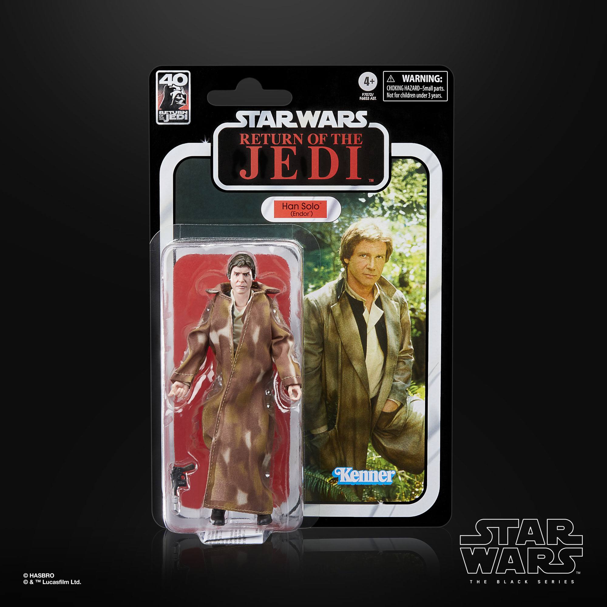 Hasbro 40th Anniversary Star Wars The Black Series Endor Han Solo 6-Inch Action Figure