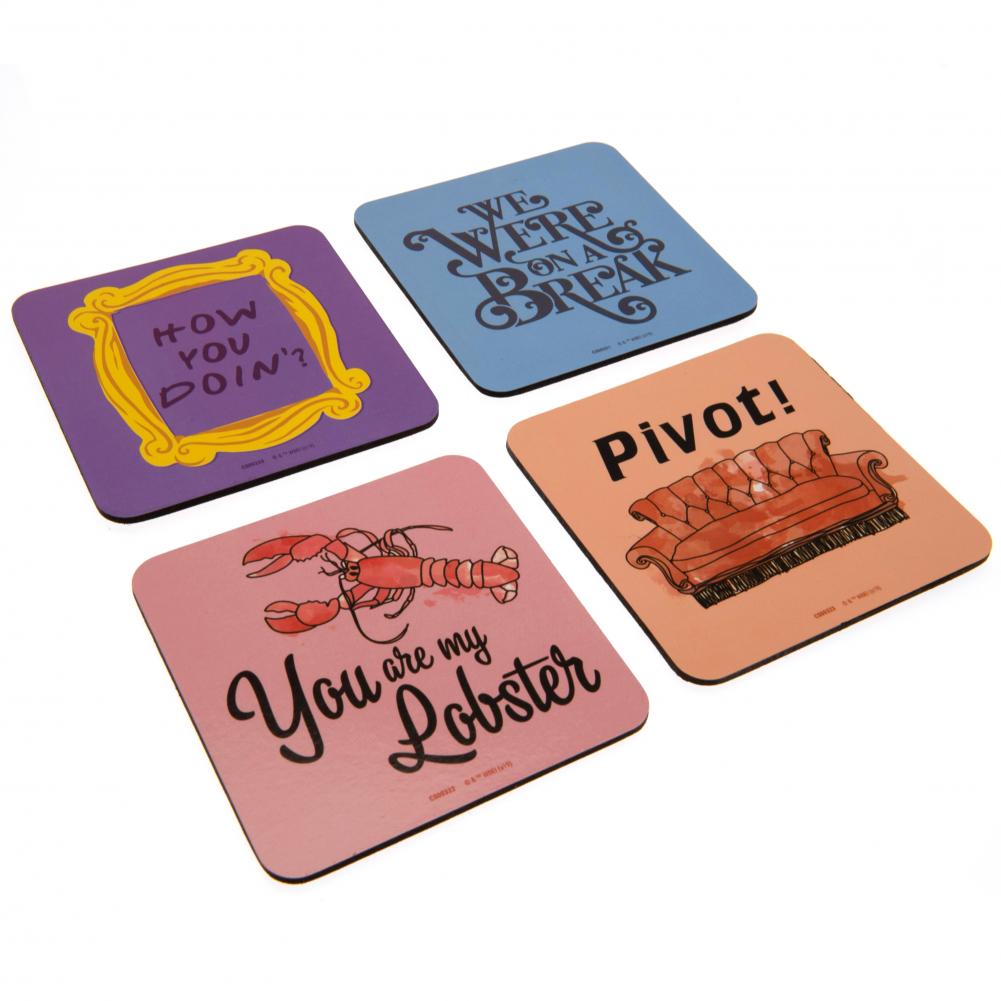 Friends Themed Lobster Design Coaster Set - Set of 4 High - Quality Coasters