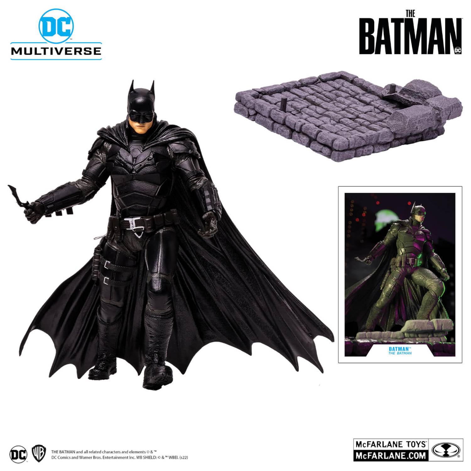McFarlane DC Multiverse Highly Detailed 12-Inch Posed Statue of The Batman - The Dark Knight Vigilante