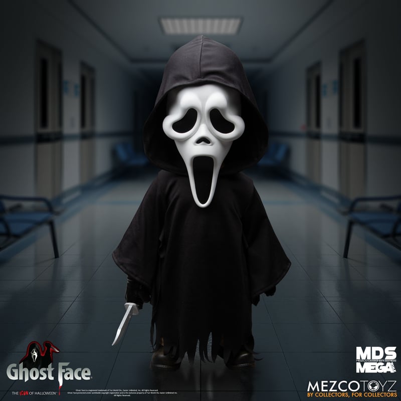 Mega Scale 15-inch Ghost Face Figure from Mezco Designer Series
