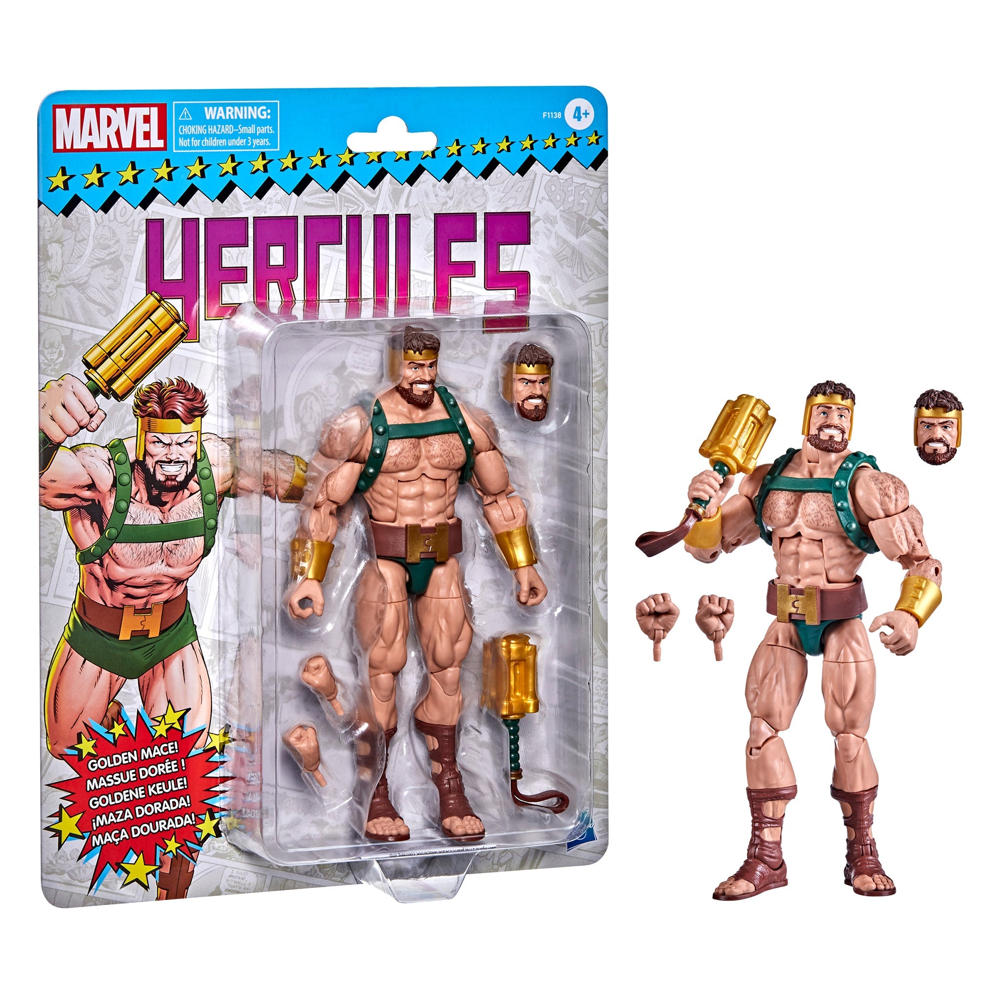 Marvel Legends Series 6-Inch Scale Action Figure of Marvel's Hercules, the Mighty Hero from Olympus