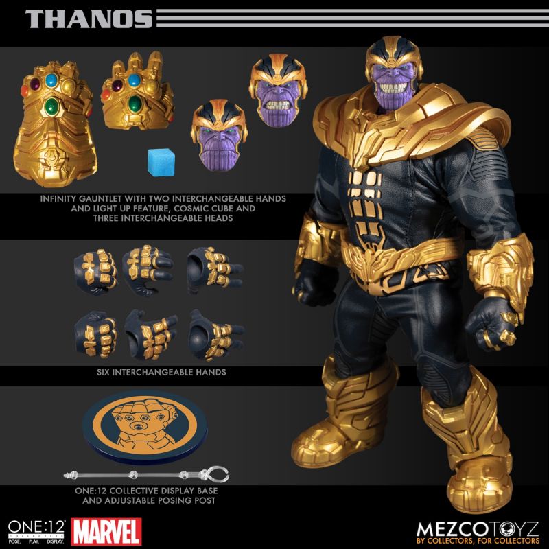 Marvel One:12 Collective Highly Detailed Thanos Action Figure for Collectors