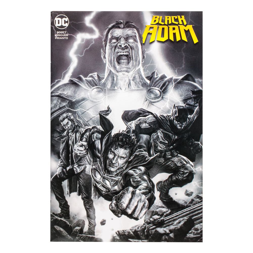 McFarlane 7-Inch DC Direct Line Art Variant Black Adam Batman Action Figure with SDCC Comic