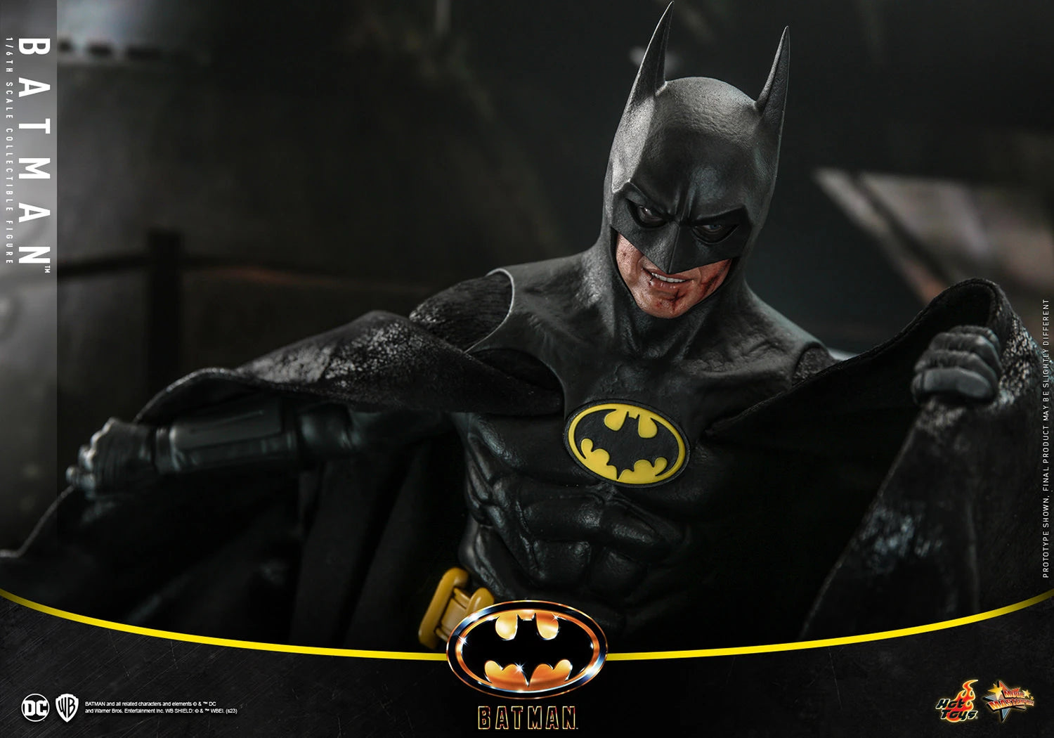Hot Toys 1/6 Scale DC 1989 Iconic Michael Keaton Batman Figure