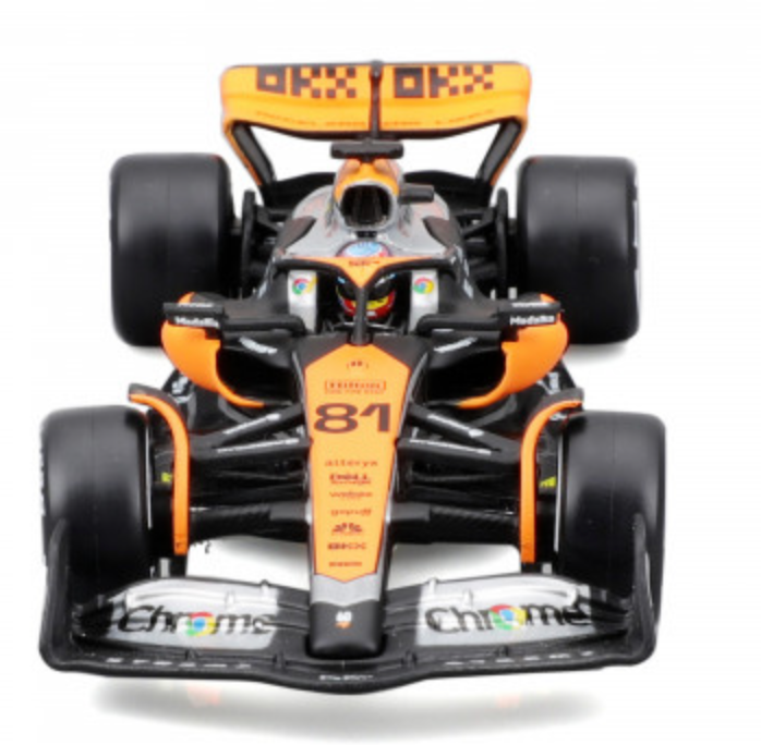 1:43 Scale Official Diecast Model of Formula 1 McLaren MCL60 Oscar Piastri's Car with Helmet