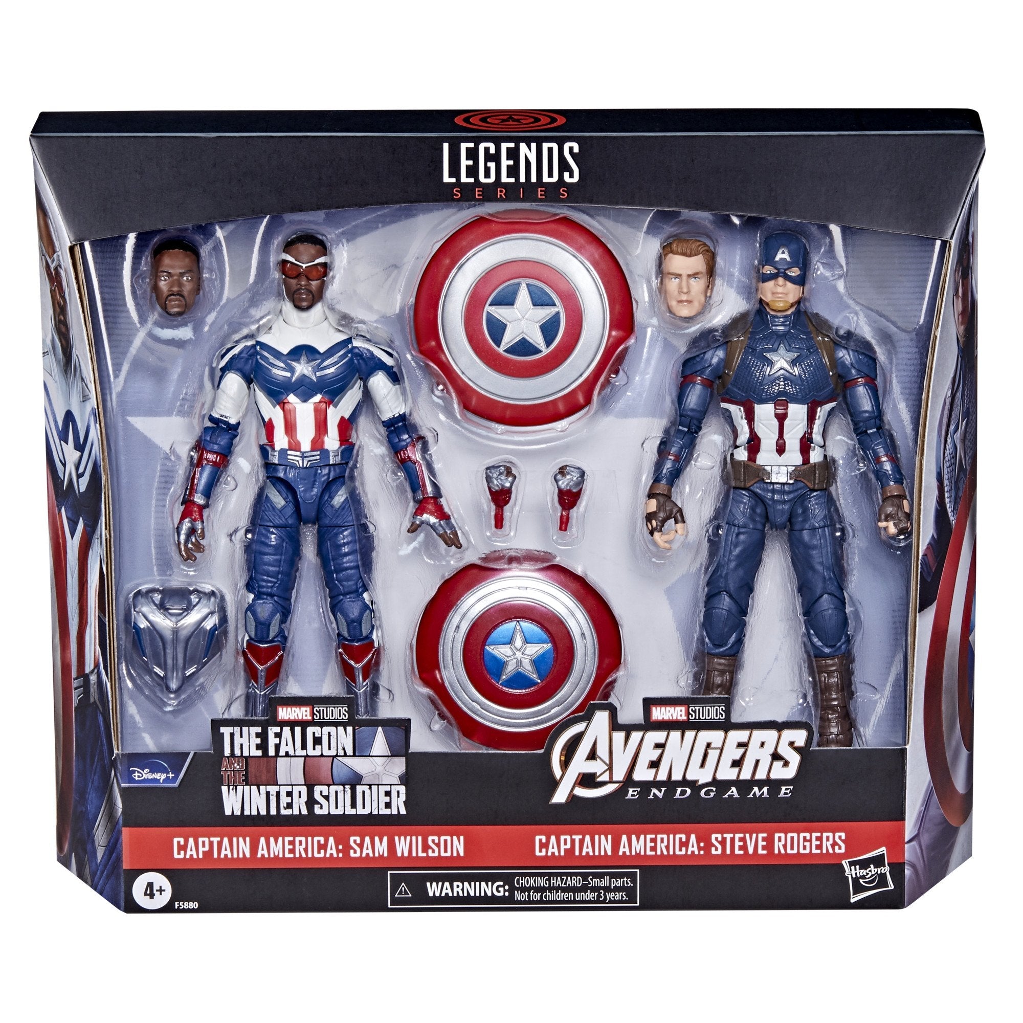 Marvel Legends 6 - Inch 2 - Pack: Captain America Sam Wilson & Steve Rogers Figures