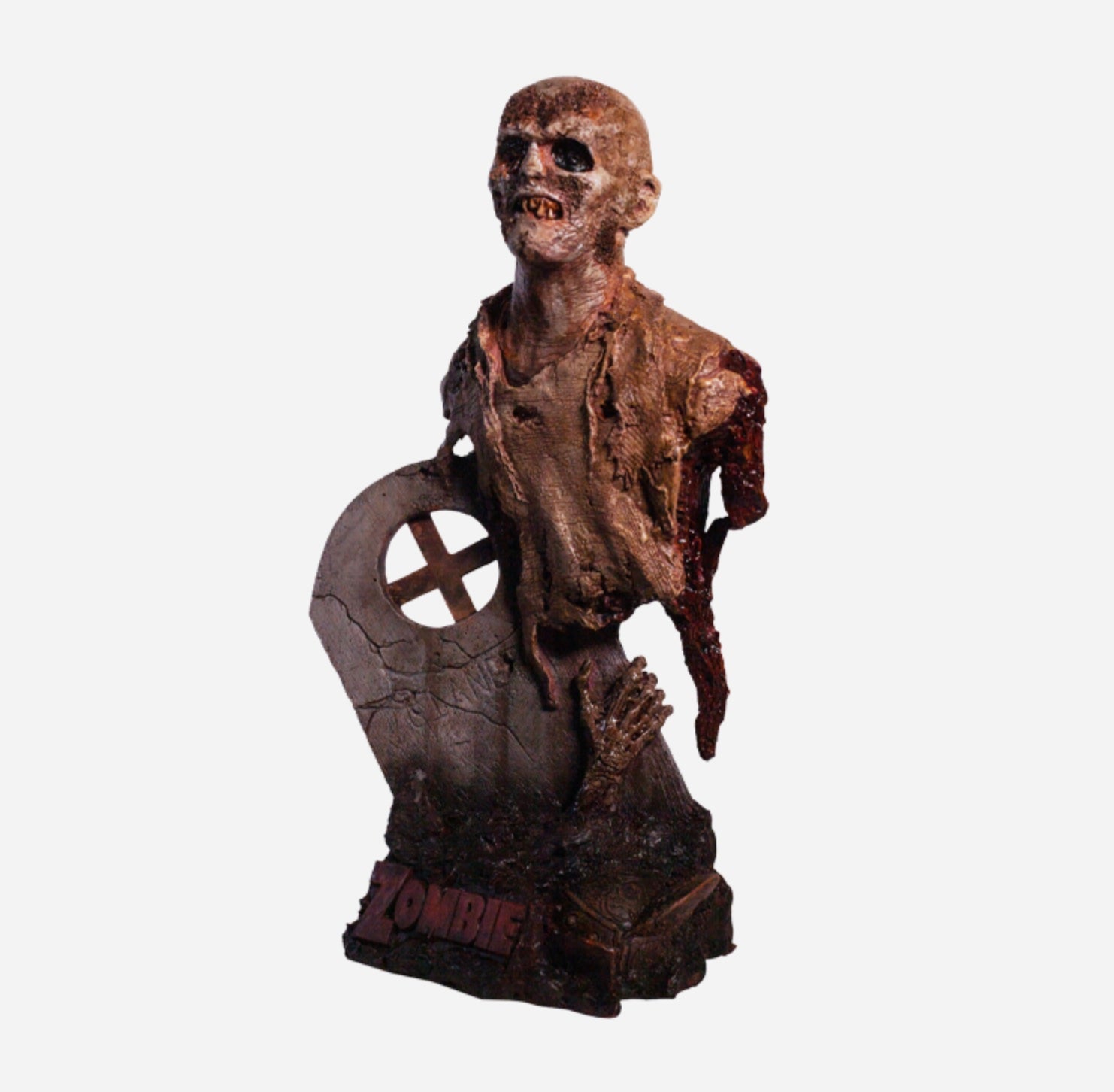 1/6 Scale Collectible Bust of the Worm - Eyed Fulci Zombie from Poster Art