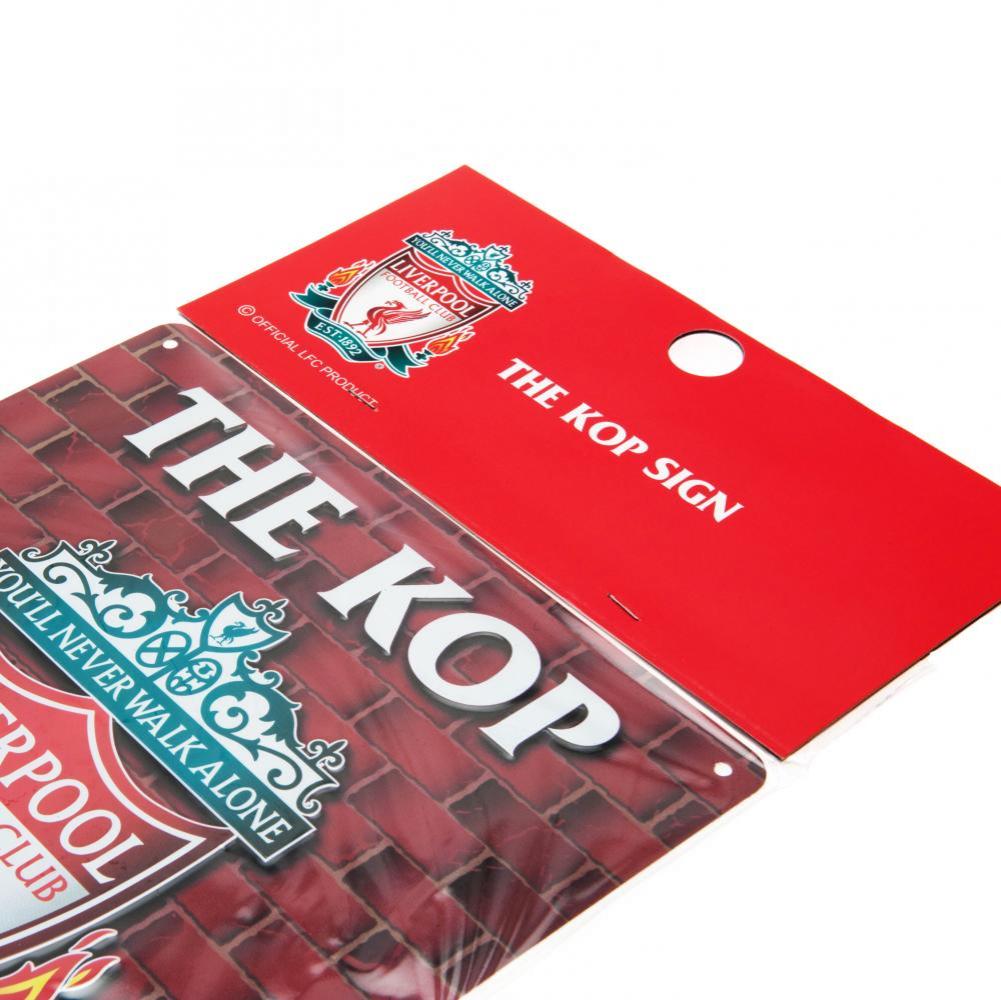 Stamped Metal Liverpool FC The Kop Wall Sign - Iconic Design