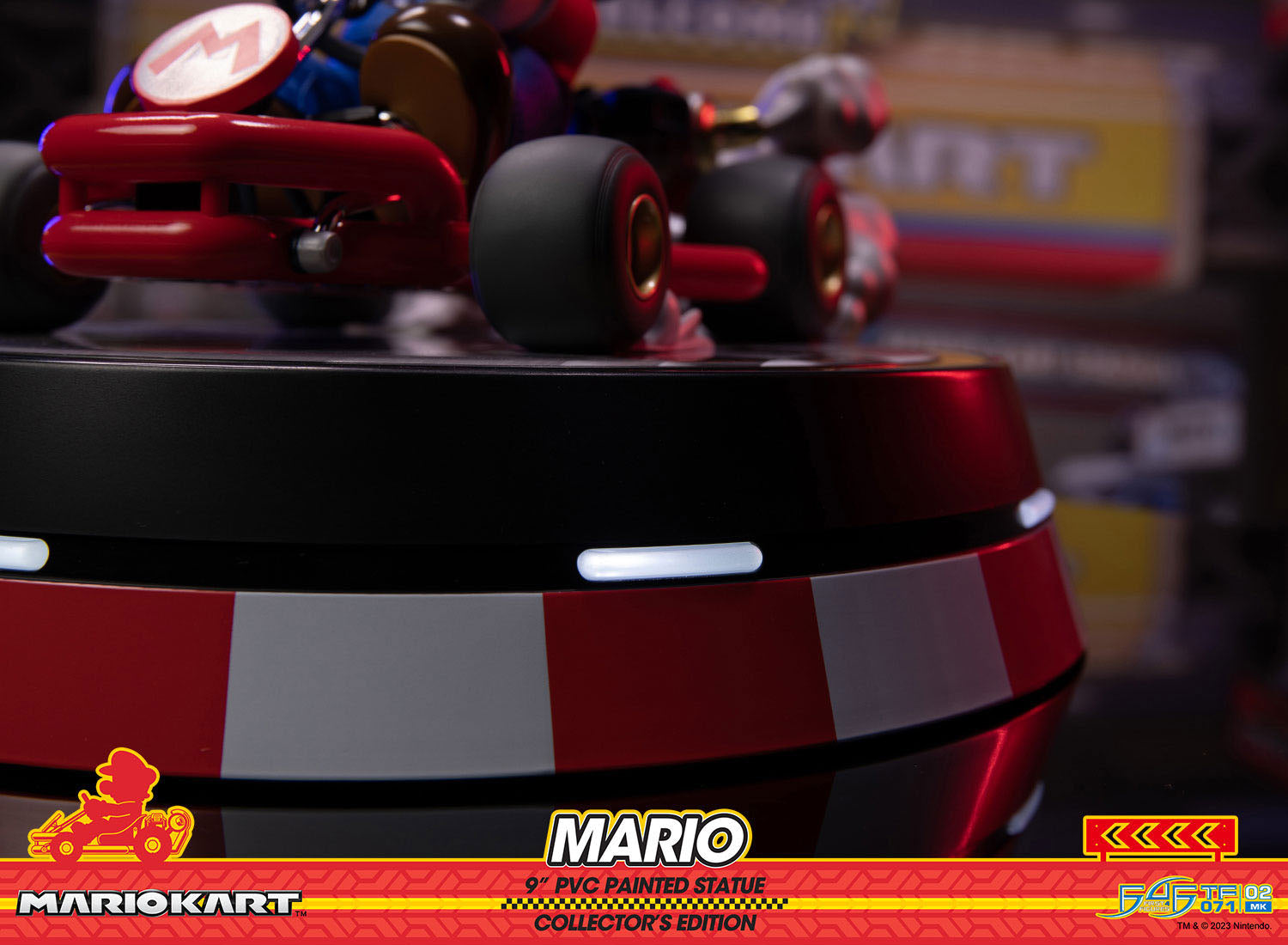Collector's Edition Mario Kart Super Mario PVC Statue with LED Base