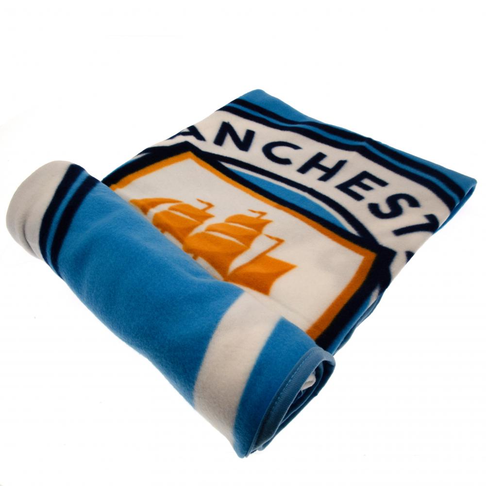 Cozy Manchester City Football Club Polyester Fleece Blanket for Comfort