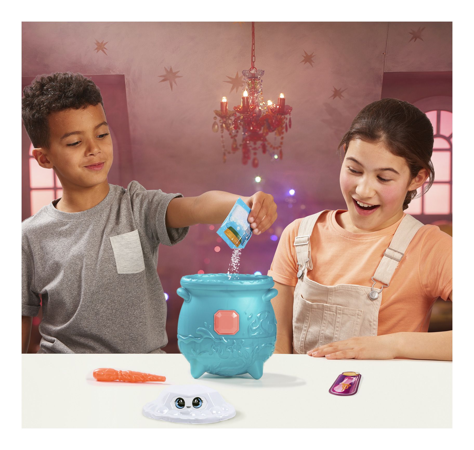 Magic Mixies Magical Gem Surprise Medium - Sized Cauldron for Water Magic Fun