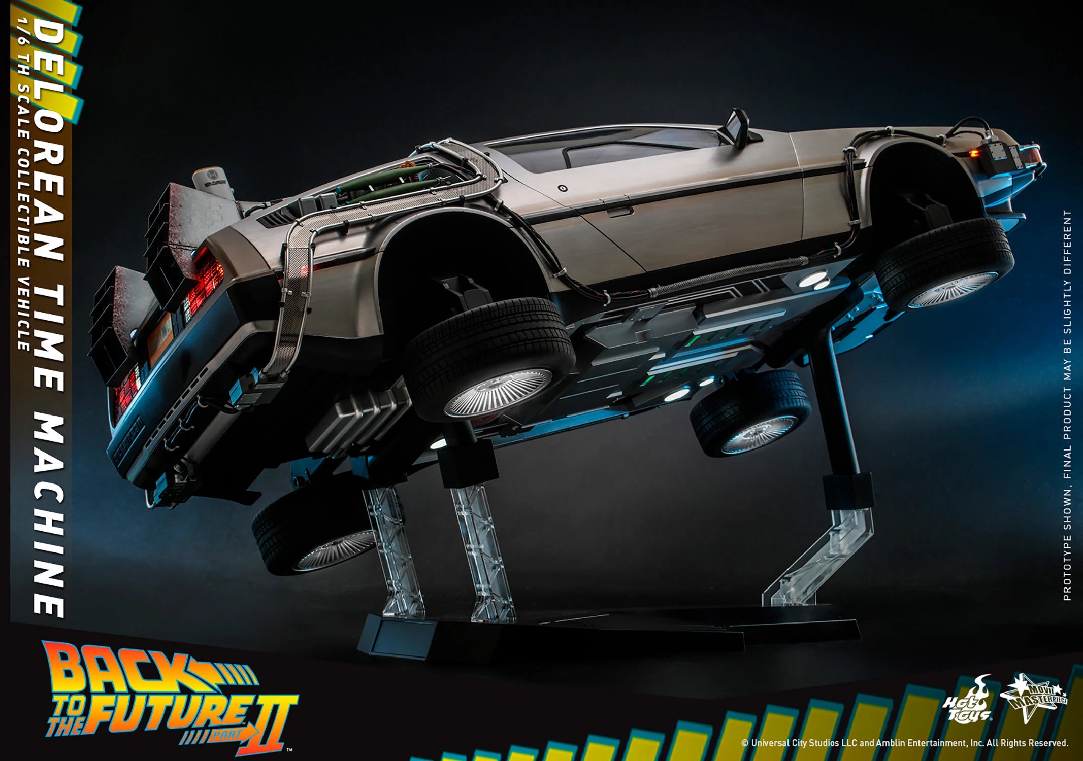 Hot Toys 1/6th Scale Foldable Hover DeLorean Time Machine from Back to the Future II