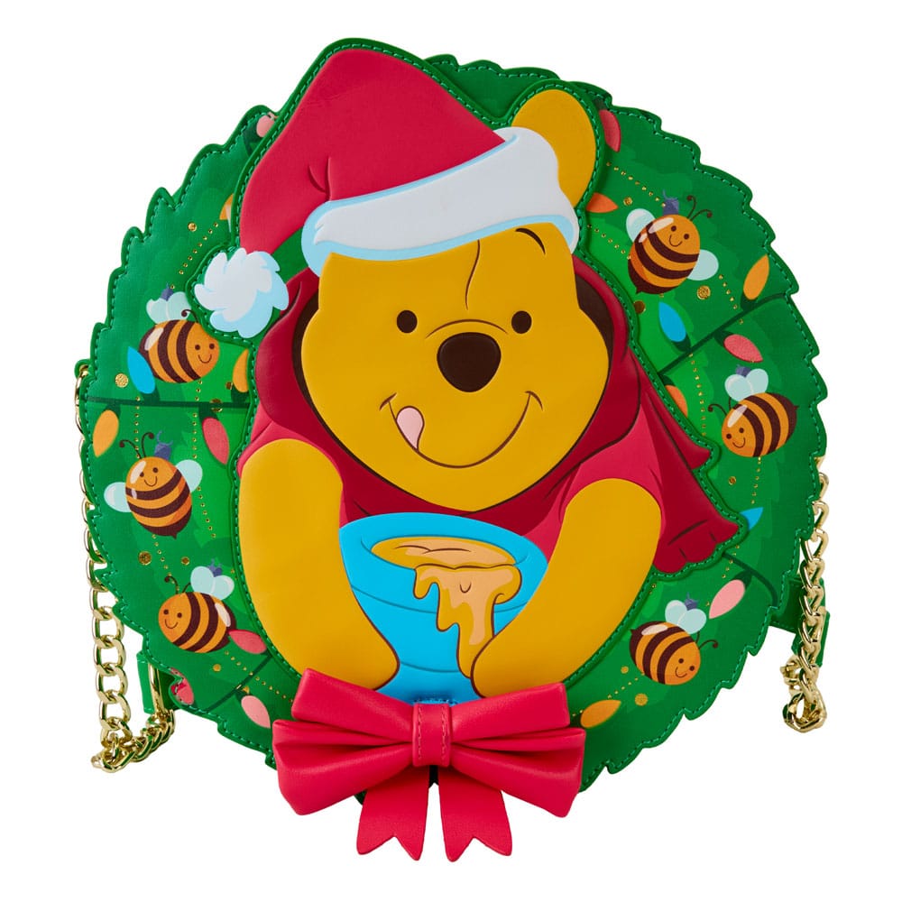 Loungefly Disney Winnie The Pooh Festive Wreath-Shaped Crossbody Bag