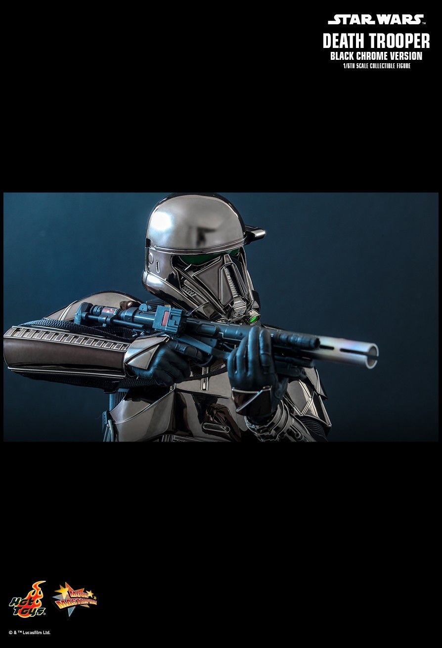 Exclusive Hot Toys 1/6 Scale Star Wars Black Chrome Death Trooper Collectible