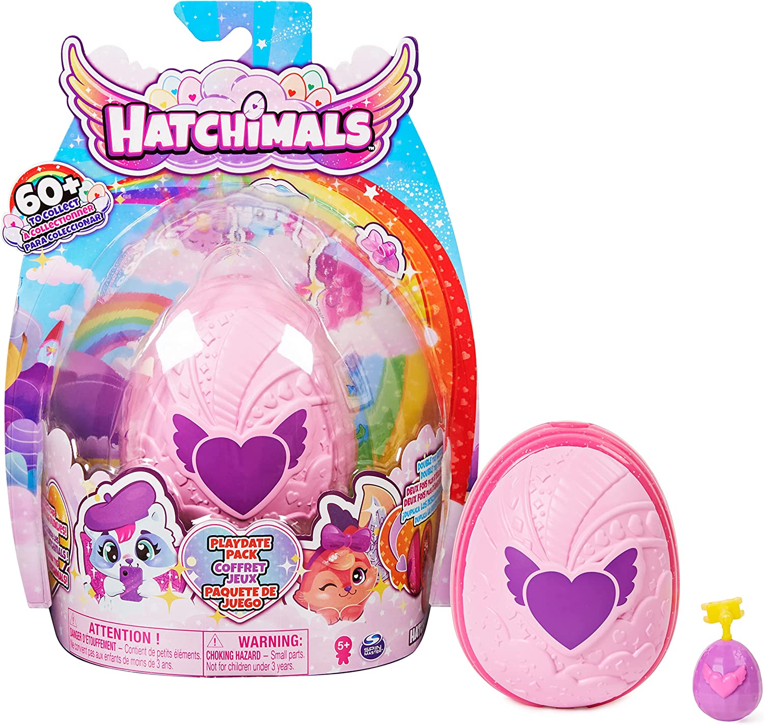 Hatchimals Rainbow-Cation CollEGGtibles Playdate Pack for Holiday Pretend Play (Various Styles Available)