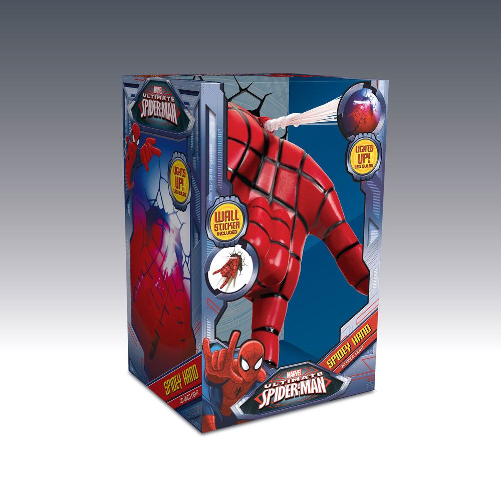 Marvel Spider - Man Themed 3D Decorative Hand - Shaped LED Light for Home Decoration