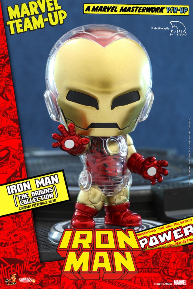 Hot Toys Cosbaby Mini Marvel Comics Iron Man Figure from Origins Collection