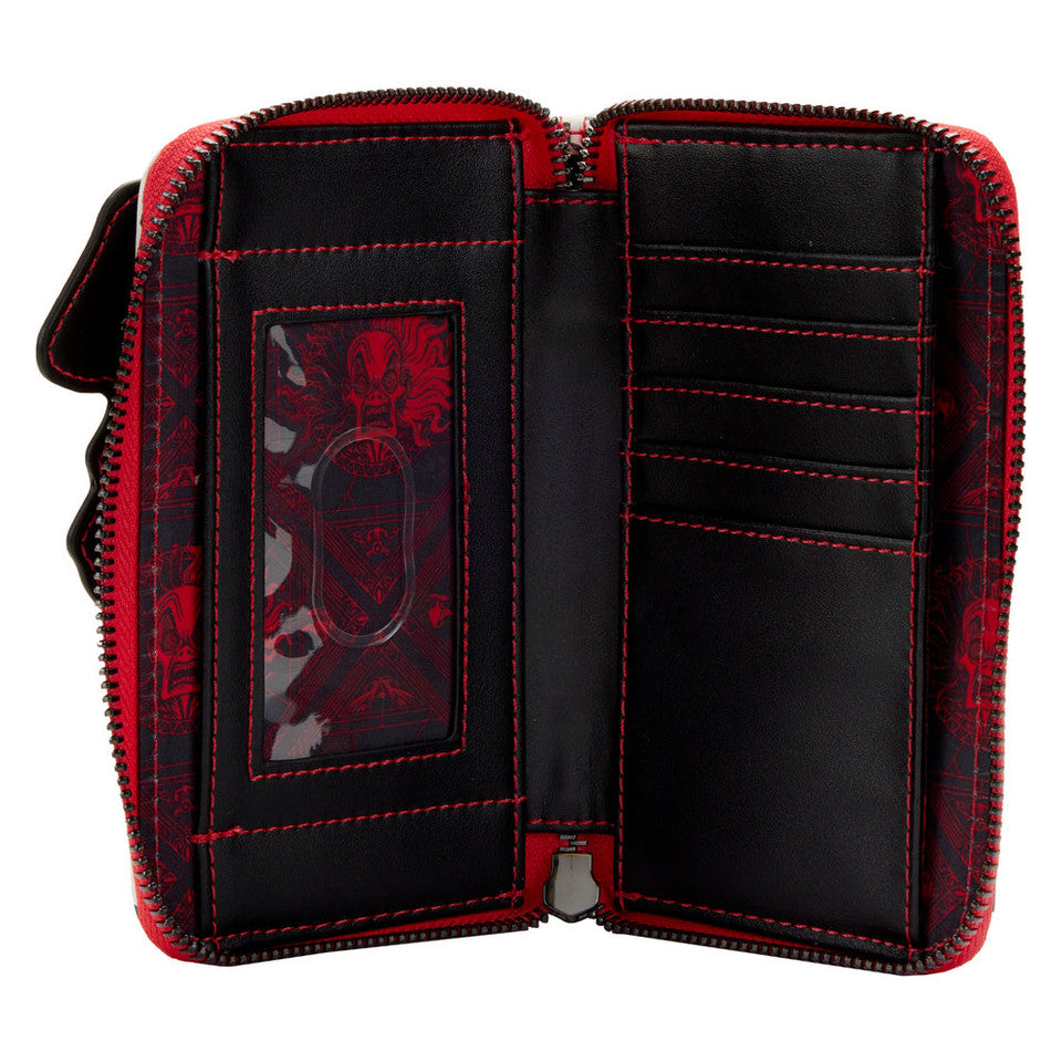 Loungefly Disney 101 Dalmatians Cruella De Vil Vegan Leather Zip-Around Wallet