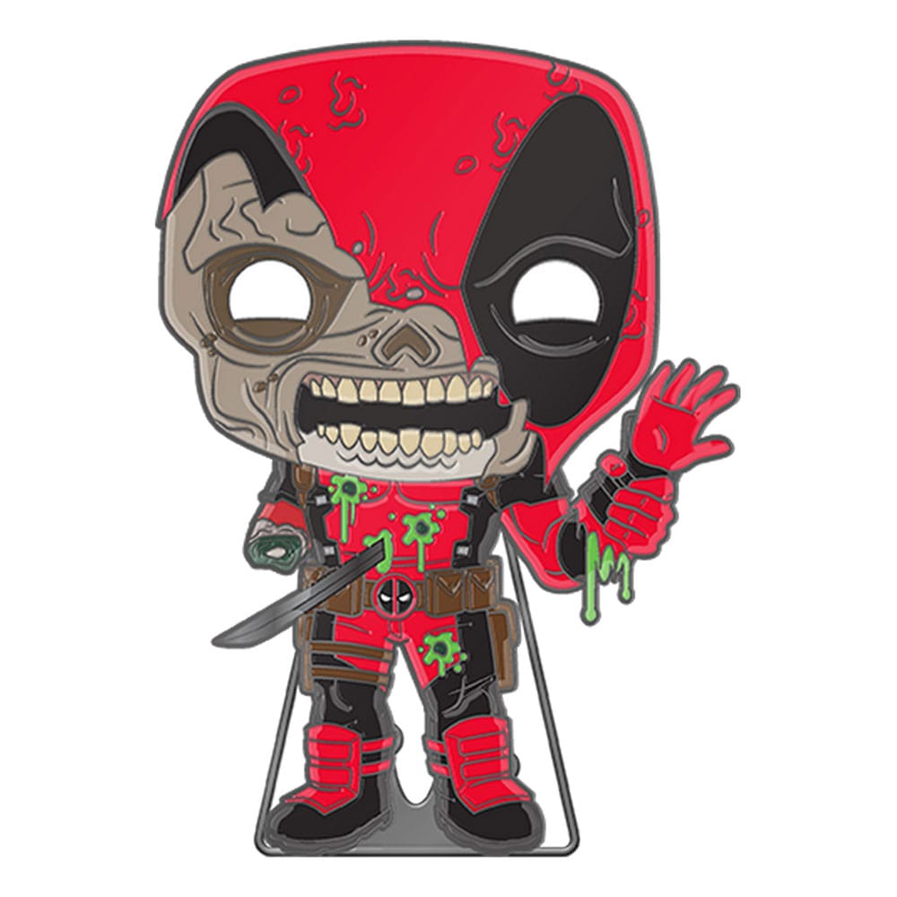 Funko's Marvel Zombie Glow-in-the-Dark Deadpool POP! Enamel Pin