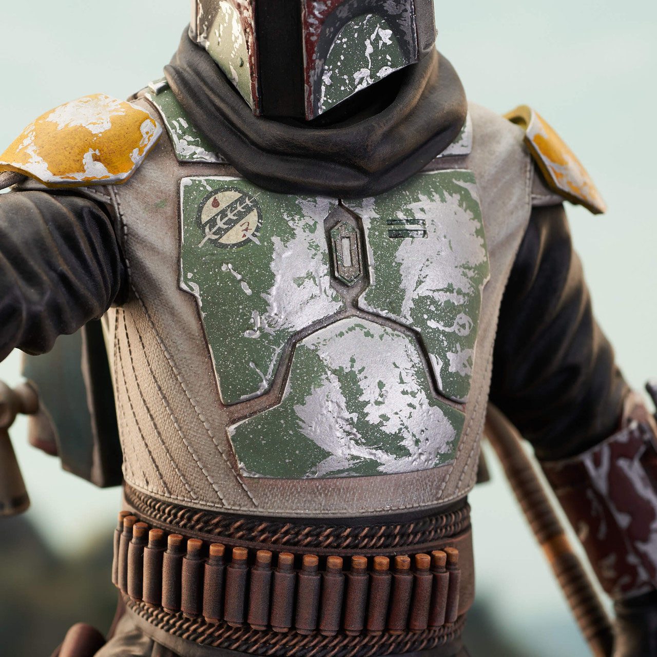 Gentle Giant Collectible Star Wars The Mandolorian Limited Edition Boba Fett Milestones Statue - Only 2000 Pieces Worldwide