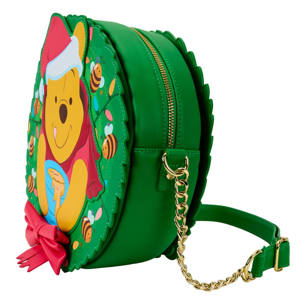 Loungefly Disney Winnie The Pooh Festive Wreath-Shaped Crossbody Bag