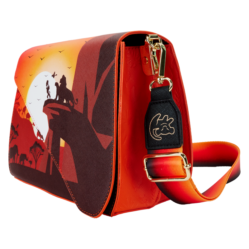 Loungefly Disney The Lion King 30th Anniversary Pride Rock Silhouette Stylish Crossbody Handbag for Fashion Lovers