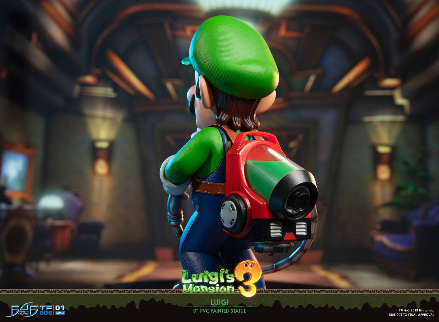 First4Figure 9-Inch Luigi Statue from Luigi's Mansion 3 PVC Collectible Figurine