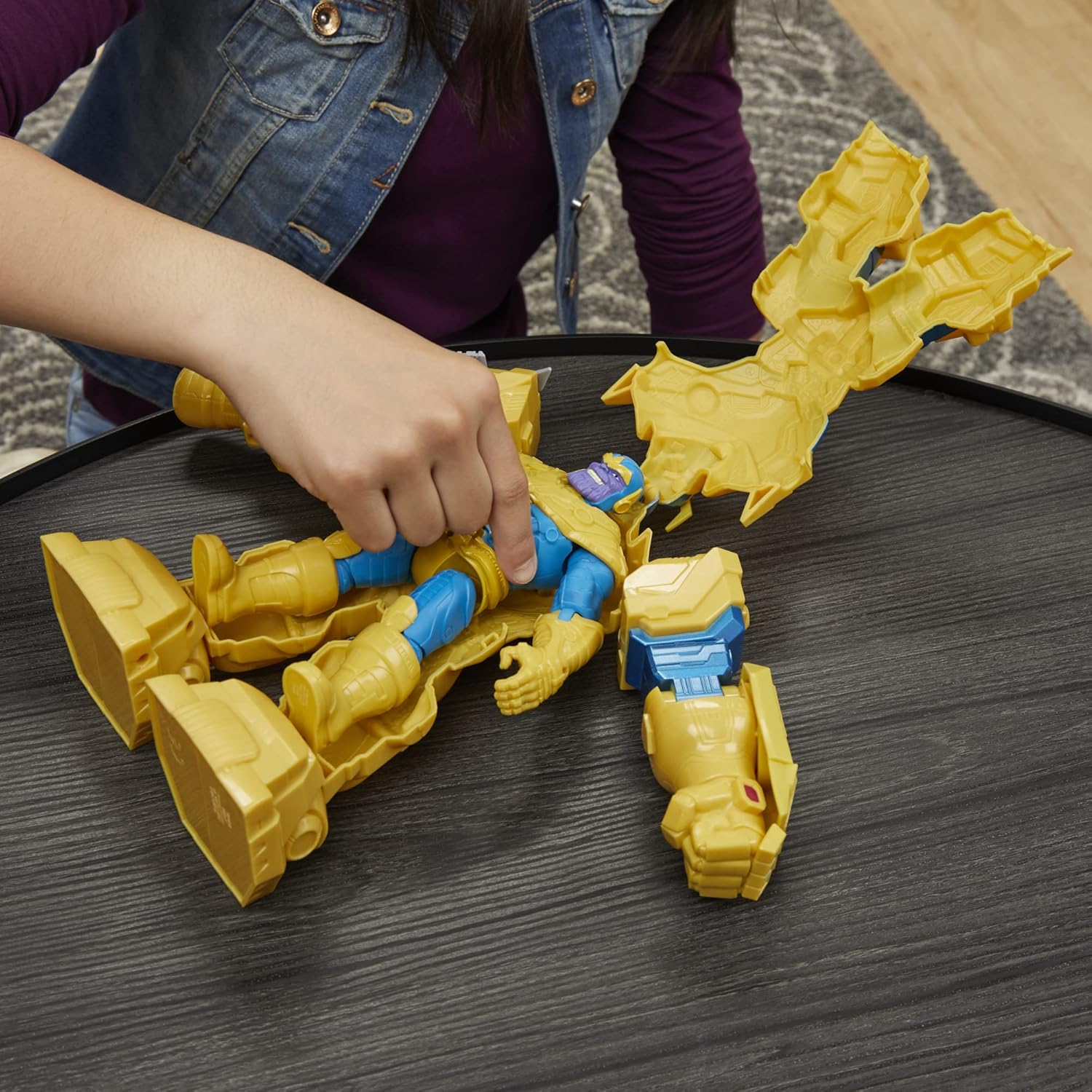 Marvel Avengers Mech Strike Collection: 9-Inch Infinity Mech Suit Thanos Action Figure Toy