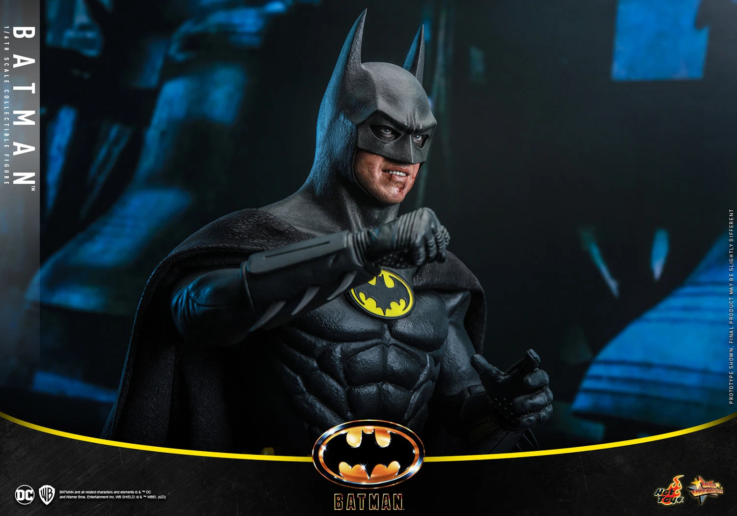 Hot Toys 1/6 Scale DC 1989 Iconic Michael Keaton Batman Figure