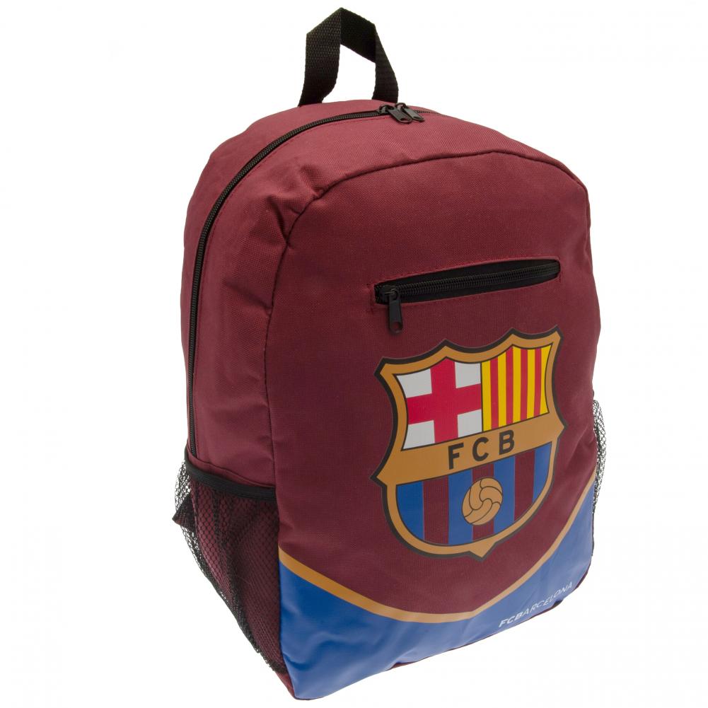 Comfortable FC Barcelona Swoop Design Backpack with Adjustable Straps