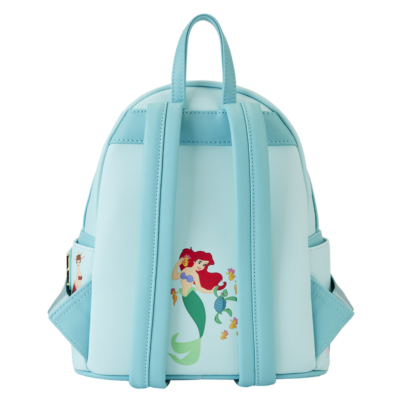 Loungefly Disney The Little Mermaid Princess Collection Lenticular Design Mini Backpack for Adventurous Fans