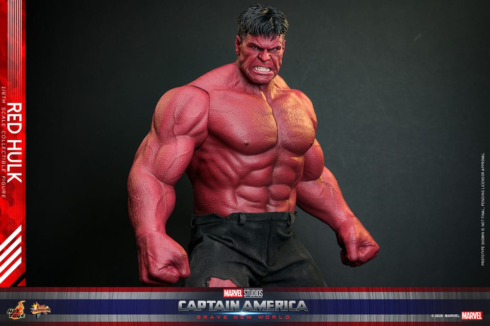 Hot Toys 1/6th Scale Collectible Action Figure of Red Hulk from Captain America: Brave New World