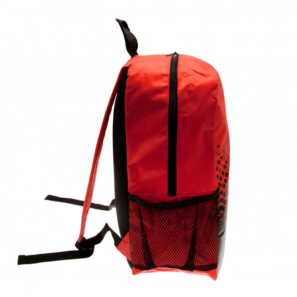 Stylish Manchester United Football Club Faded Design Backpack for Fans
