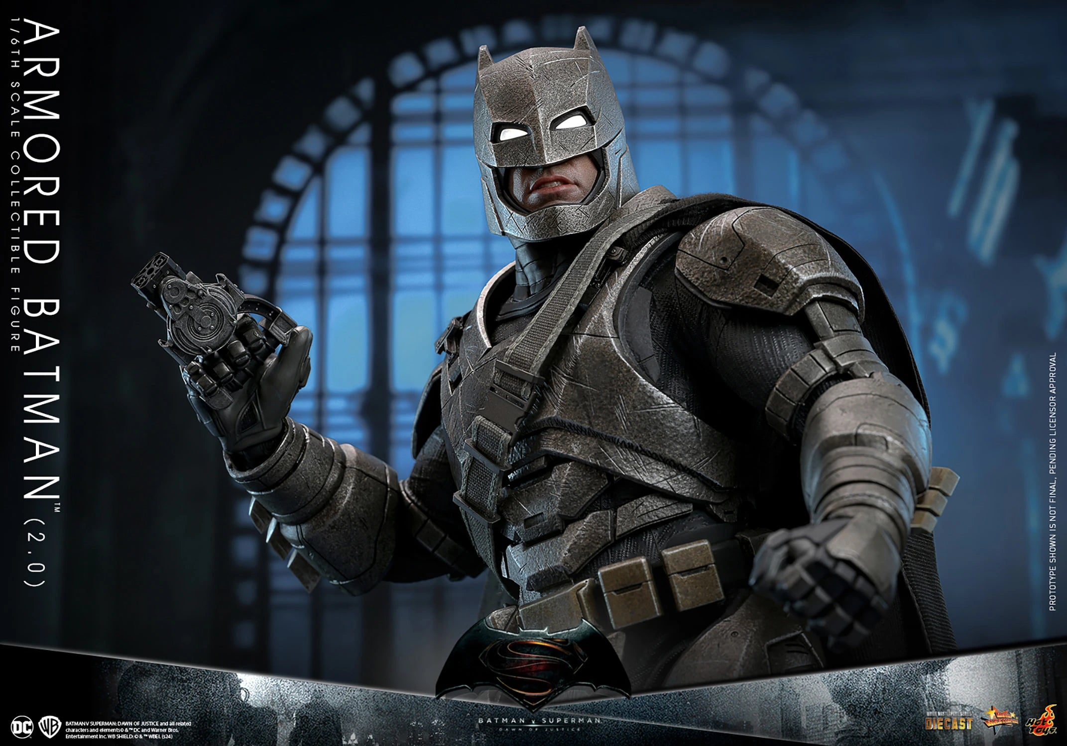 Hot Toys Highly Detailed 1/6th Scale Collectible Figure of Armored Batman (2.0) from Batman v Superman: Dawn of Justice