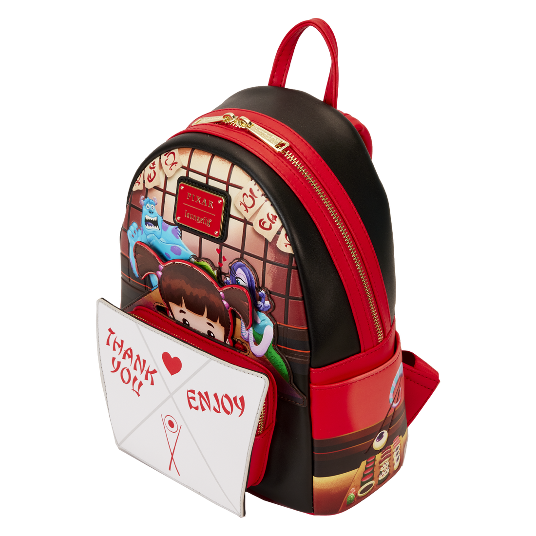 Loungefly Disney Monsters Inc Boo's Takeout Style Adjustable Mini Backpack