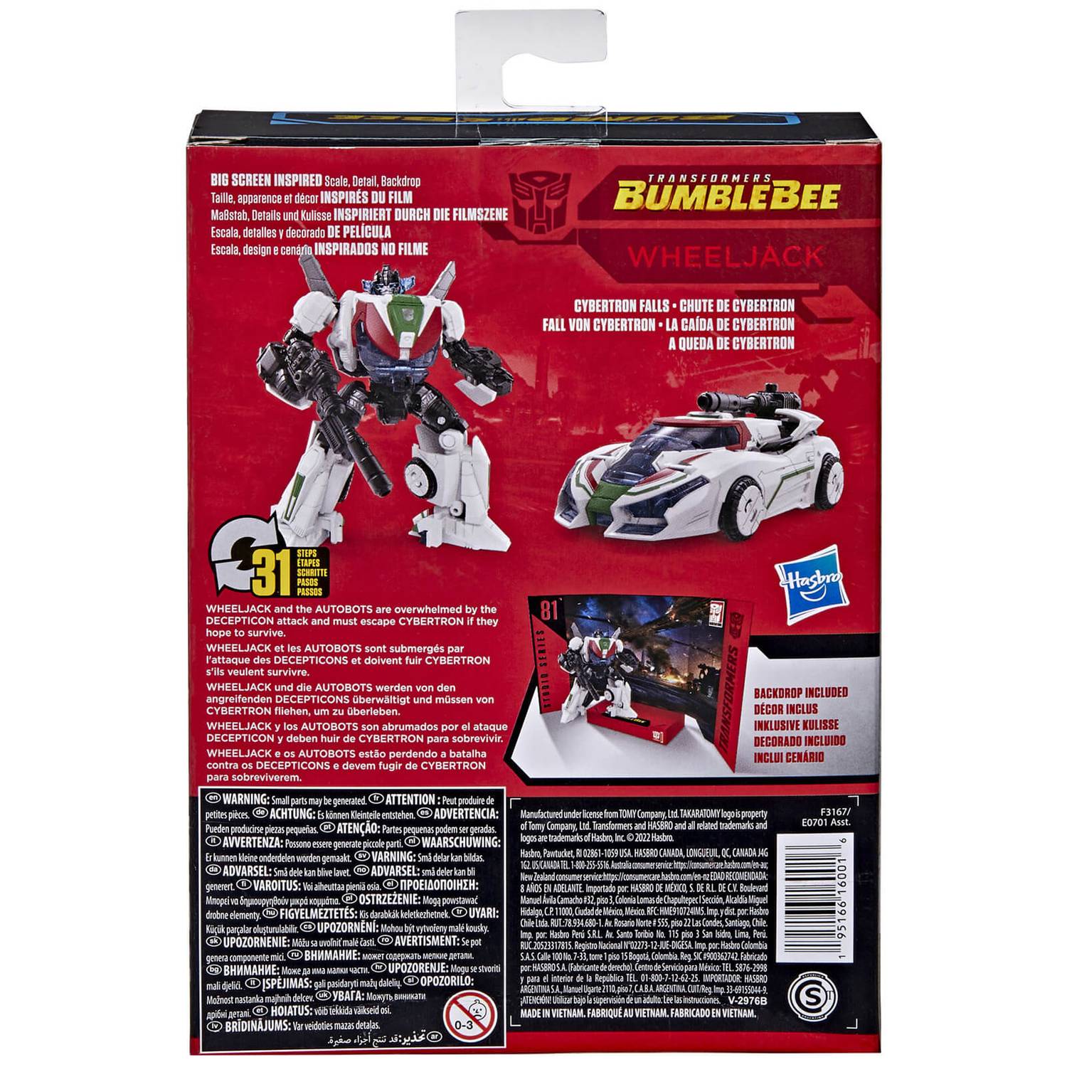 Hasbro Studio Series 81 Deluxe Bumblebee-inspired Wheeljack Action Figure for Collectors