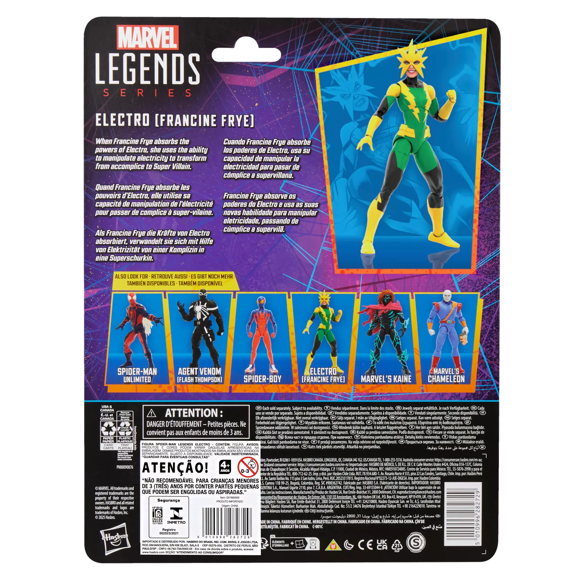 Hasbro 6-Inch Marvel Legends Series Electro (Francine Frye) Collectible Action Figure