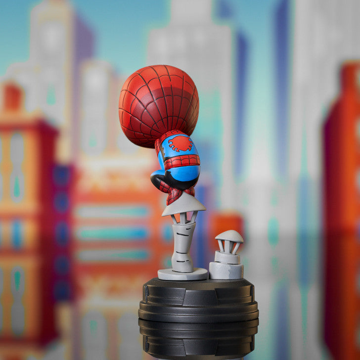 Limited Edition Marvel Animated Spider-Man Statue on Chimney