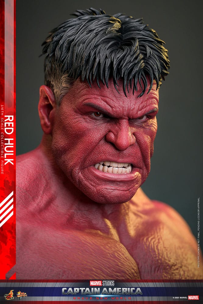 Hot Toys 1/6th Scale Collectible Action Figure of Red Hulk from Captain America: Brave New World