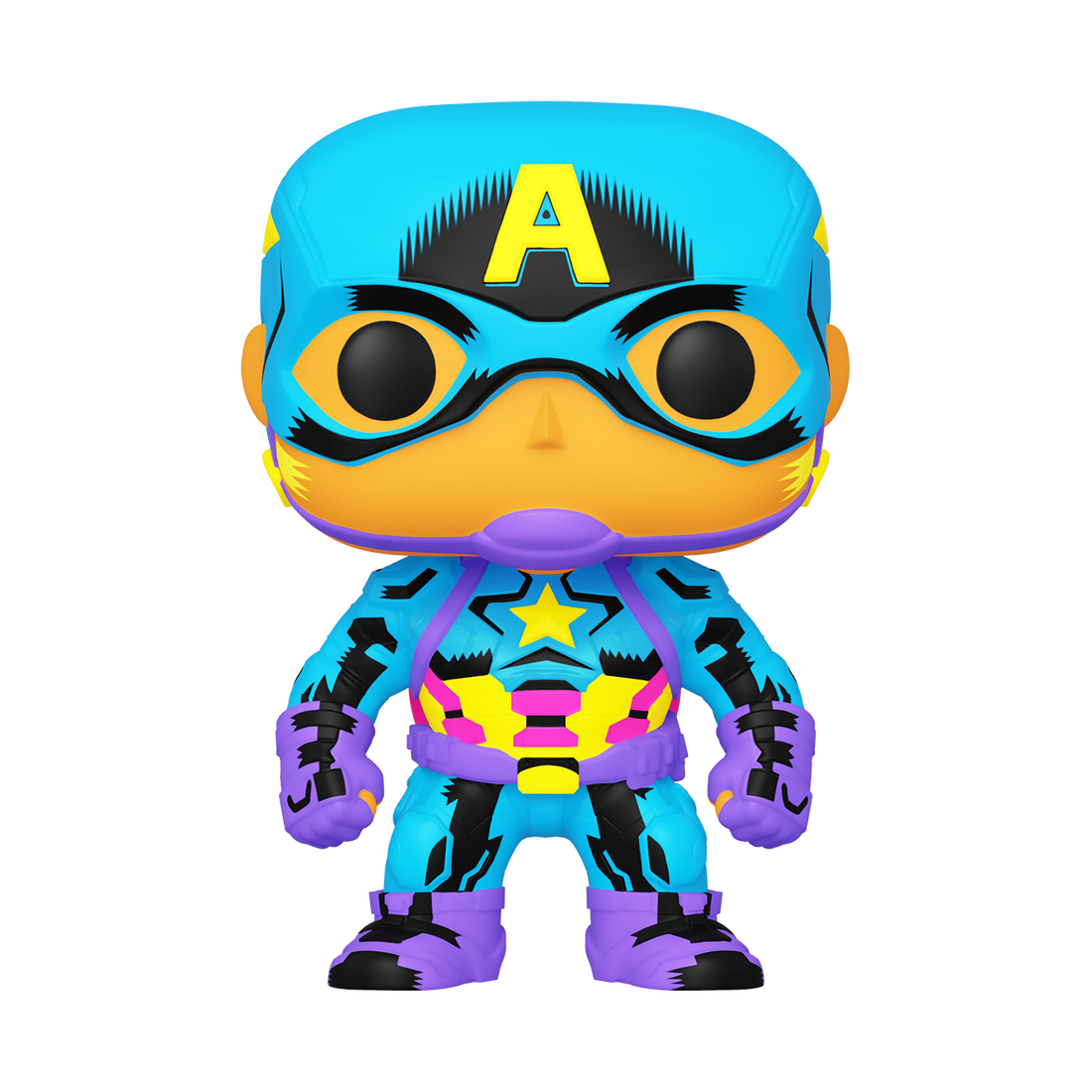 Marvel Black Light Captain America Collectible Funko Pop! Vinyl Action Figure