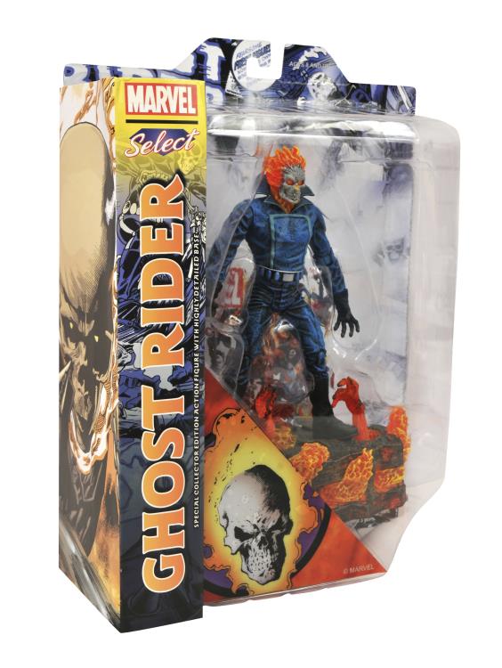 Collectible Marvel Select Action Figure of the Original Ghost Rider - Johnny Blaze